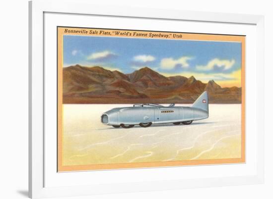 Racer, Bonneville Salt Flats, Utah-null-Framed Art Print