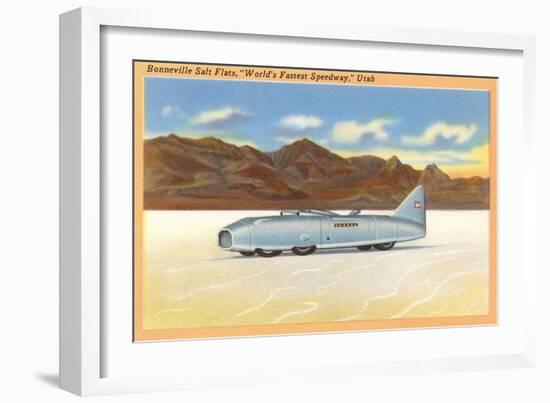 Racer, Bonneville Salt Flats, Utah-null-Framed Art Print