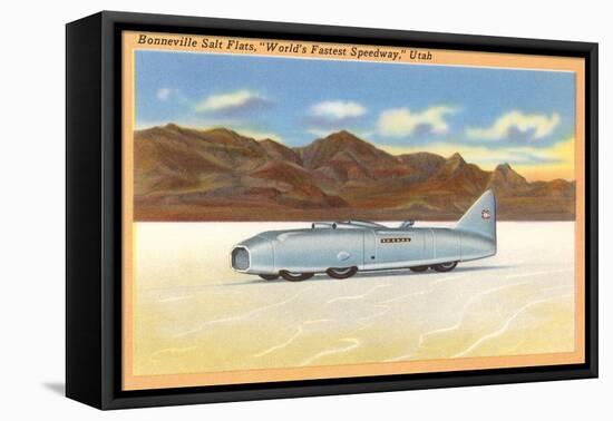 Racer, Bonneville Salt Flats, Utah-null-Framed Stretched Canvas