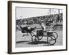 Racers During the Ostrich Racing, Grange County Fair-Loomis Dean-Framed Photographic Print