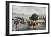 Races at Longchamp-Edouard Manet-Framed Giclee Print