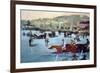 Races At The Bois De Boulogne-Edouard Manet-Framed Art Print