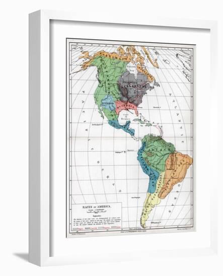 Races of America, 1901-null-Framed Giclee Print