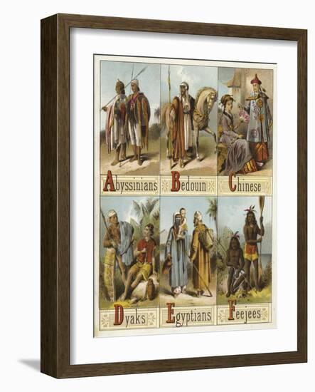 Races of the World-null-Framed Giclee Print