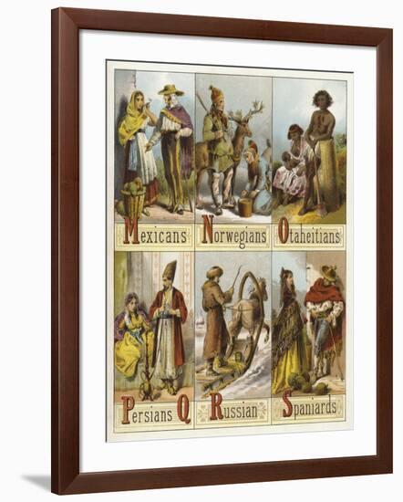 Races of the World-null-Framed Giclee Print