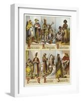 Races of the World-null-Framed Giclee Print