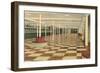 Racetrack Clubhouse Interior-null-Framed Art Print