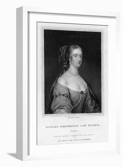 Rachael Wriothesley, Lady Russell, 19th Century-J Cochran-Framed Giclee Print