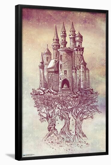 Rachel Caldwell - Castle in Trees-Trends International-Framed Poster