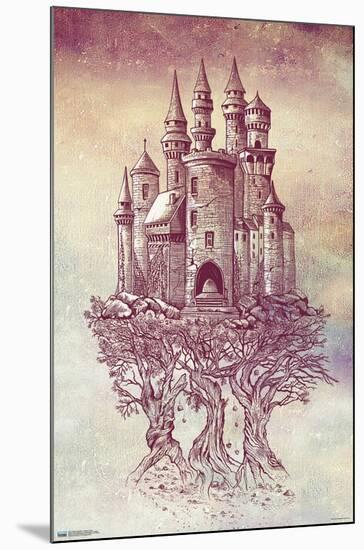 Rachel Caldwell - Castle in Trees-Trends International-Mounted Poster