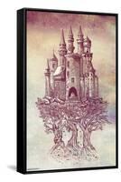 Rachel Caldwell - Castle in Trees-Trends International-Framed Stretched Canvas