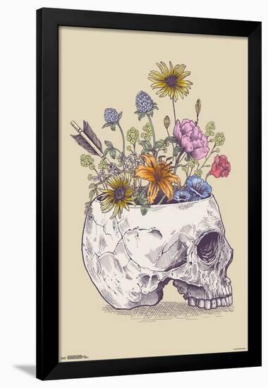 Rachel Caldwell - Flower Skull-null-Framed Poster