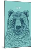 Rachel Caldwell - I Like You Bear-Trends International-Mounted Poster