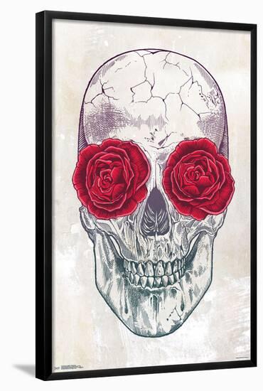 Rachel Caldwell - Skull Roses-null-Framed Standard Poster