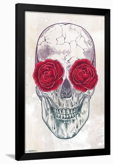 Rachel Caldwell - Skull Roses-null-Framed Standard Poster