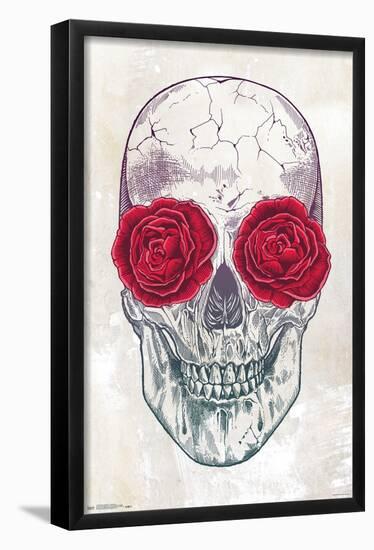 Rachel Caldwell - Skull Roses-Trends International-Framed Poster