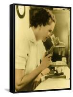 Rachel Carson, American Marine Biologist-Science Source-Framed Stretched Canvas