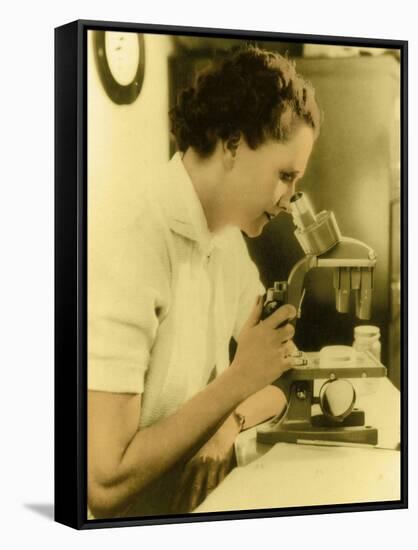 Rachel Carson, American Marine Biologist-Science Source-Framed Stretched Canvas