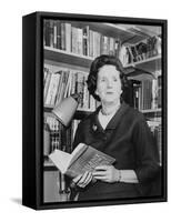 Rachel Carson, Biologist and Writer, Holding Her Ground Breaking Book, the Silent Spring, 1963-null-Framed Stretched Canvas