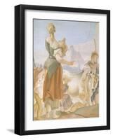 Rachel Hiding Idols-Giambattista Tiepolo-Framed Giclee Print