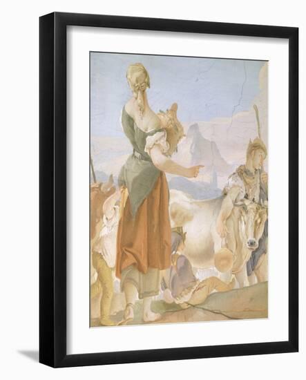 Rachel Hiding Idols-Giambattista Tiepolo-Framed Giclee Print