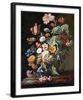 Rachel Ruysch, Still-Life with Flowers-Dutch Florals-Framed Art Print