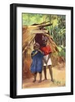 Racial, Aborigine 1914-null-Framed Art Print