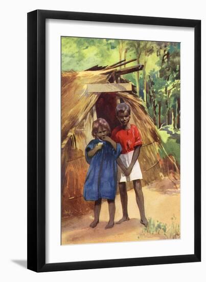 Racial, Aborigine 1914-null-Framed Art Print