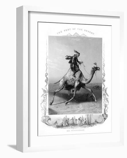 Racial, Arabs, Camel 19C-AH Payne-Framed Art Print