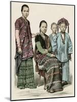 Racial, Burma Women, Girls-null-Mounted Art Print