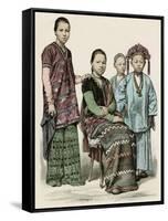 Racial, Burma Women, Girls-null-Framed Stretched Canvas