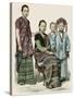 Racial, Burma Women, Girls-null-Stretched Canvas