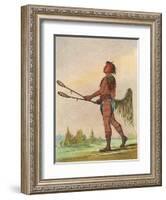 Racial, Choctaw Native-George Catlin-Framed Art Print