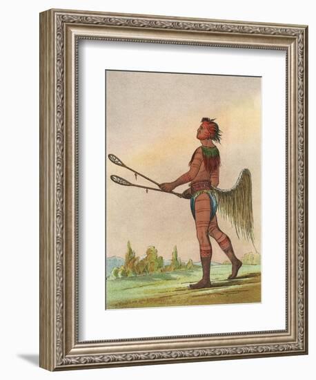 Racial, Choctaw Native-George Catlin-Framed Art Print