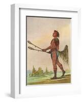 Racial, Choctaw Native-George Catlin-Framed Art Print