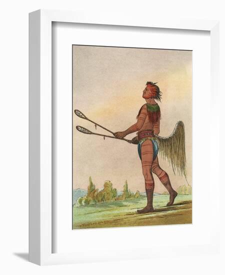 Racial, Choctaw Native-George Catlin-Framed Art Print