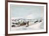 Racial, Hunting Buffalo-George Catlin-Framed Art Print