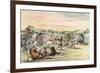 Racial, Hunting Buffalo-George Catlin-Framed Premium Giclee Print