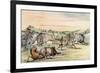 Racial, Hunting Buffalo-George Catlin-Framed Premium Giclee Print