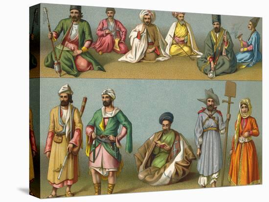 Racial, Iran, Men 19C-null-Stretched Canvas