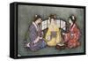 Racial, Japan, 3 Women-Jennie Harbour-Framed Stretched Canvas