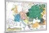 Racial map of Europe, c.1923-null-Mounted Giclee Print