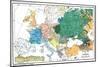 Racial map of Europe, c.1923-null-Mounted Giclee Print