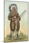 Racial, Ottoe Warrior-George Catlin-Mounted Art Print