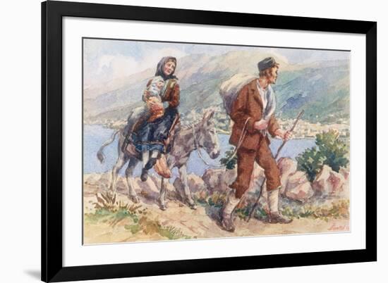 Racial, Slovenia Peasants-null-Framed Art Print