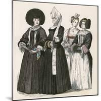 Racial, Swiss Women C1700-null-Mounted Art Print