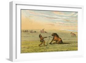 Racial, Wild Horse C1830-George Catlin-Framed Art Print