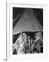 Racially Integrated Group of Boys Sharing a Comic Book at Camp Nathan Hale in Southfields, NY-Gordon Parks-Framed Photo