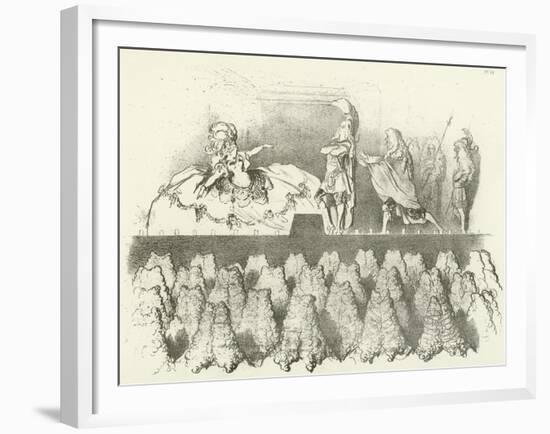 Racine Performed before the Court of Versailles 1695-Gustave Doré-Framed Giclee Print