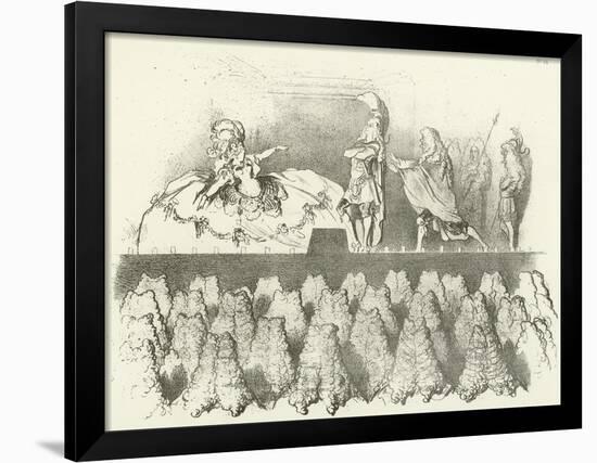 Racine Performed before the Court of Versailles 1695-Gustave Doré-Framed Giclee Print